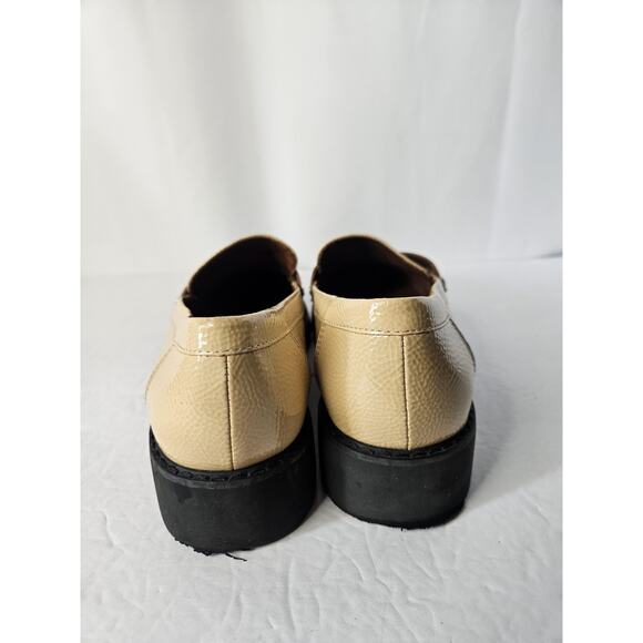 Chunky Y2K Design Shoes Franco Sarto Size 9 Womens Balin Lug Sole Penny Loafer - Picture 5 of 7